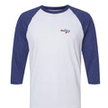 White/ Heather Indigo - FRONT